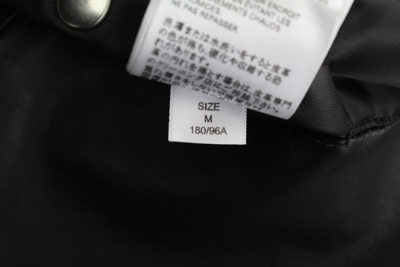 DIESEL R-Pusmir Mens Jacket M Black Sheep Leather Asymmetrical Zip RRP€655