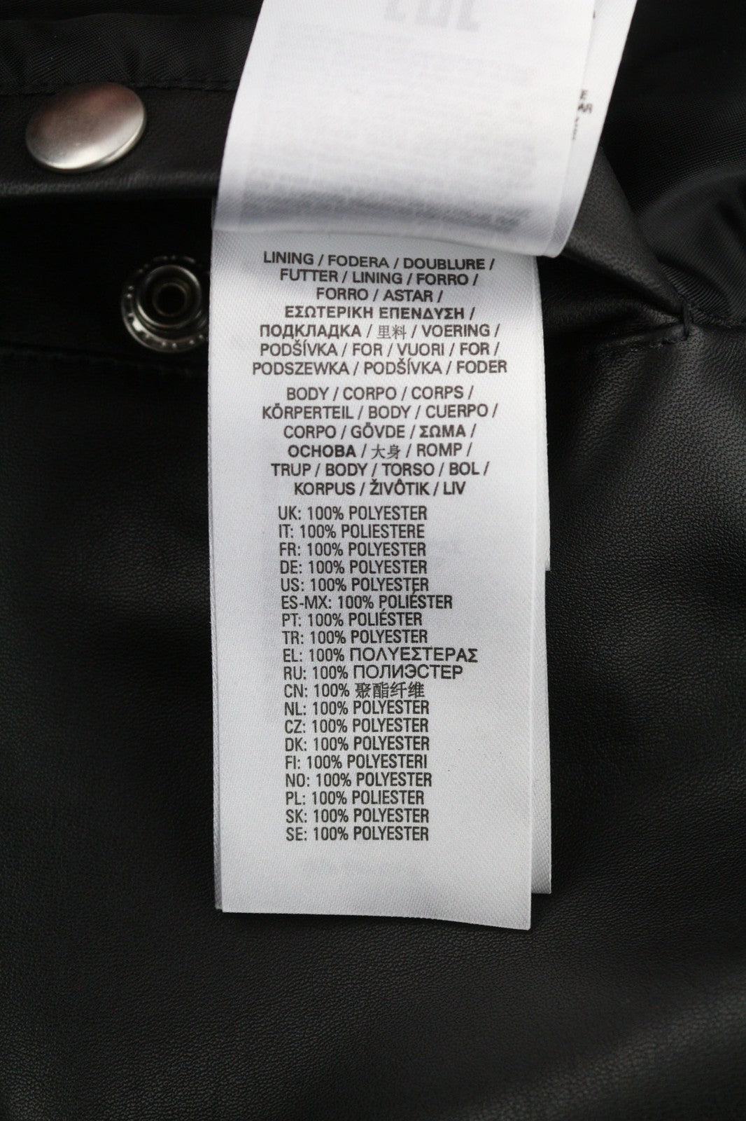 DIESEL R-Pusmir Mens Jacket M Black Sheep Leather Asymmetrical Zip RRP€655