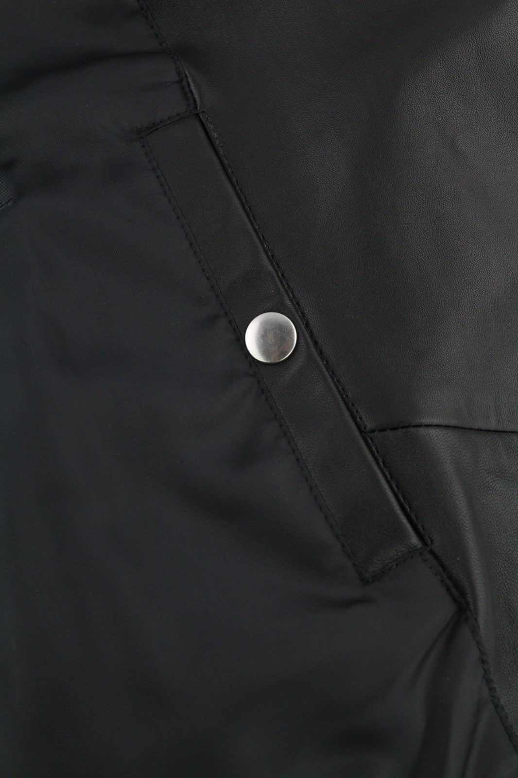 DIESEL R-Pusmir Mens Jacket M Black Sheep Leather Asymmetrical Zip RRP€655