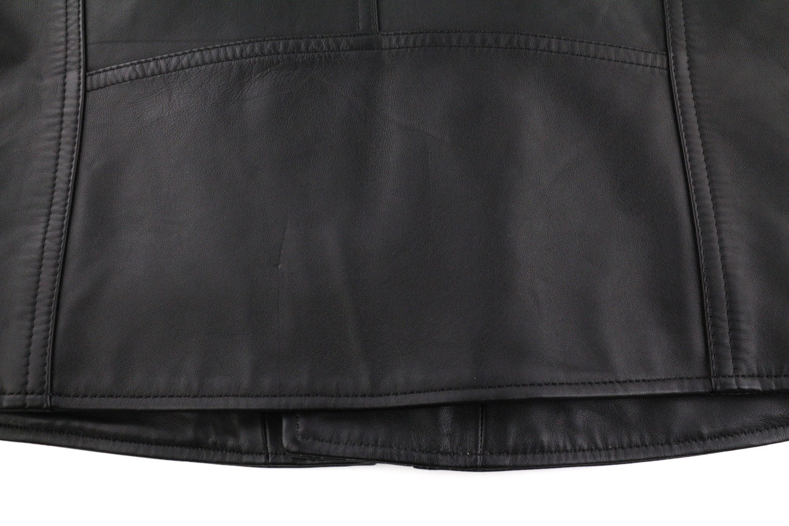 DIESEL R-Pusmir Mens Jacket M Black Sheep Leather Asymmetrical Zip RRP€655