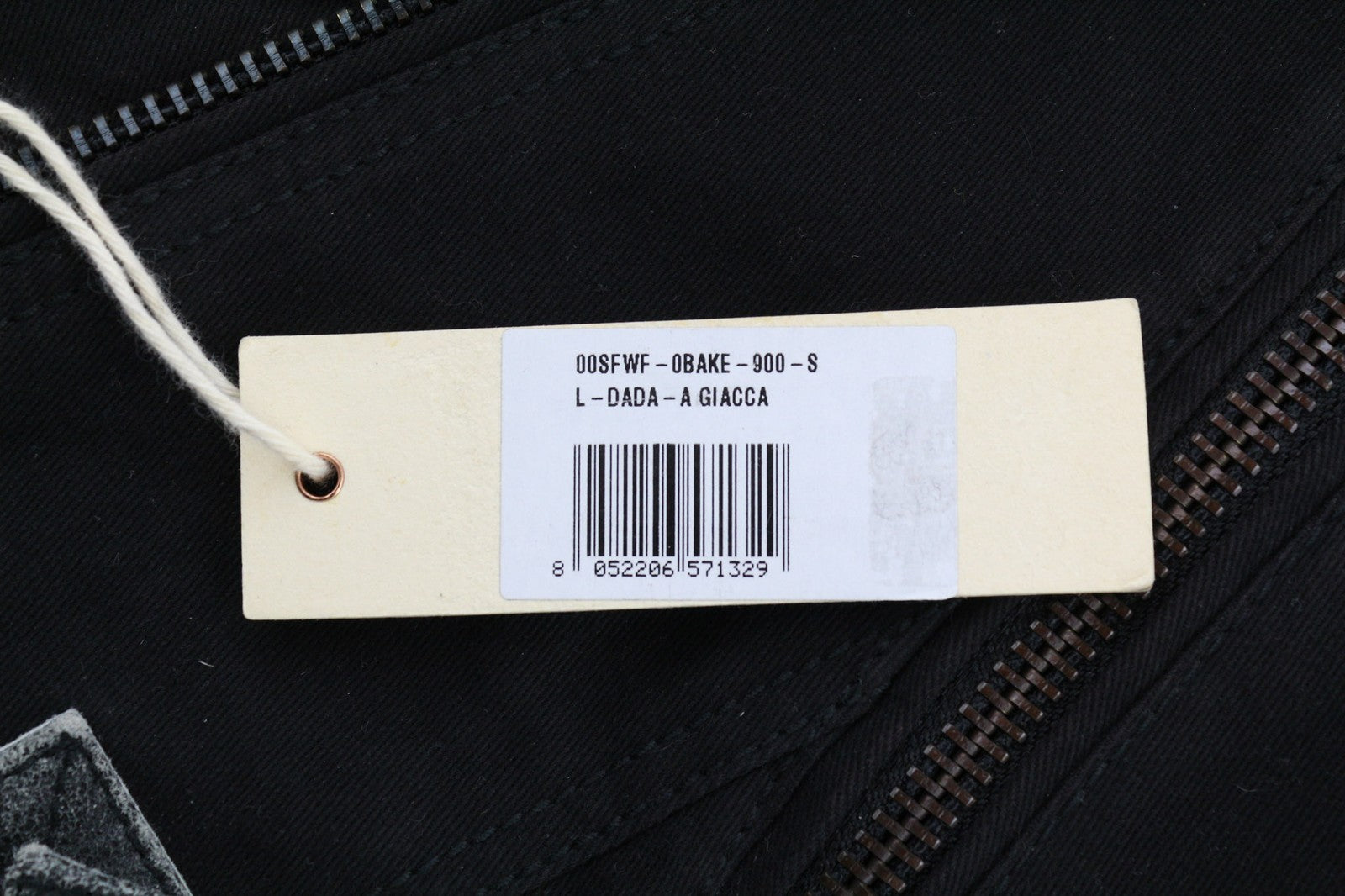 DIESEL L-Dada-A Womens Jacket S Black Washed Goat Leather Asymmetric RRP€410