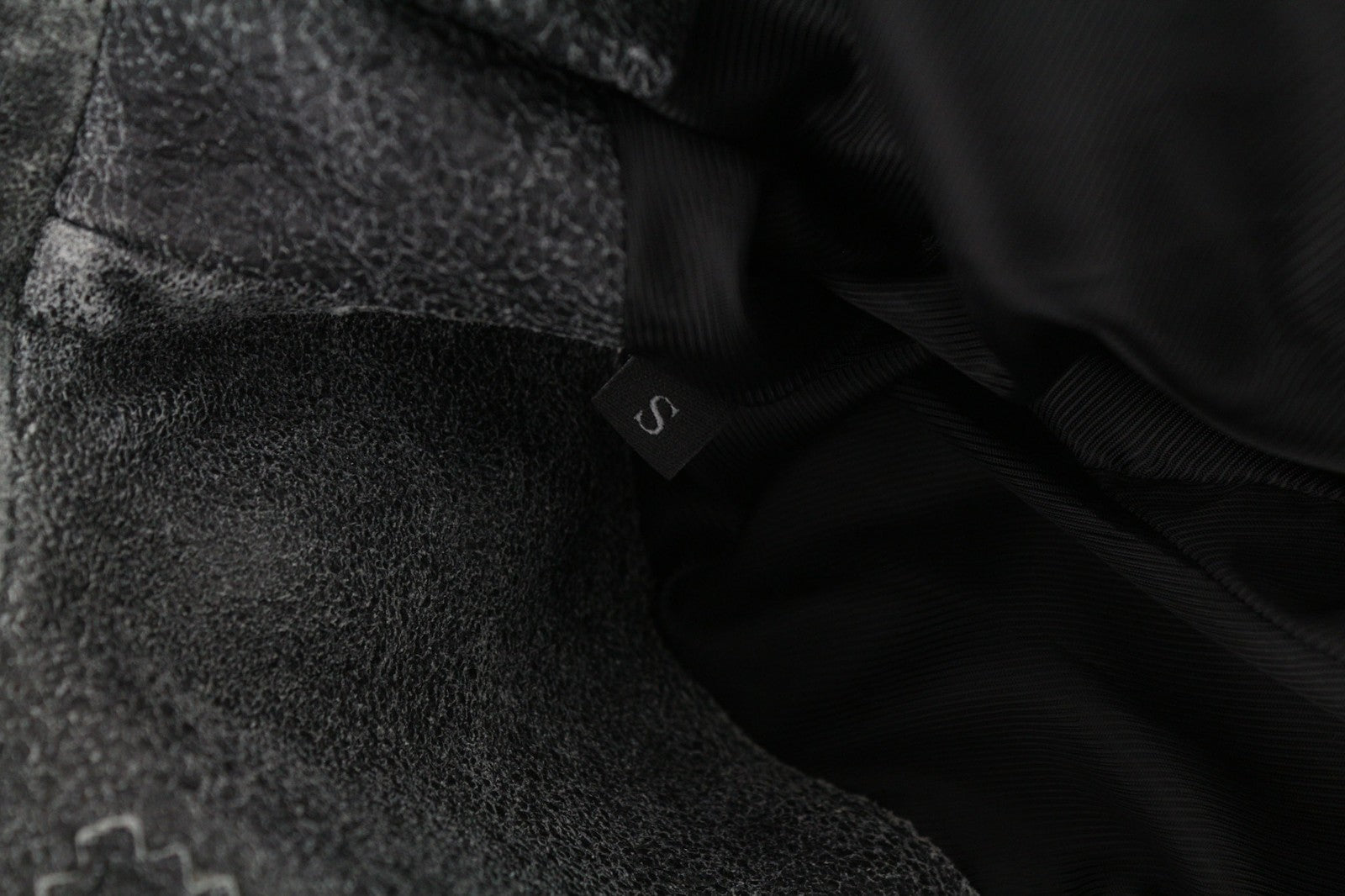 DIESEL L-Dada-A Womens Jacket S Black Washed Goat Leather Asymmetric RRP€410