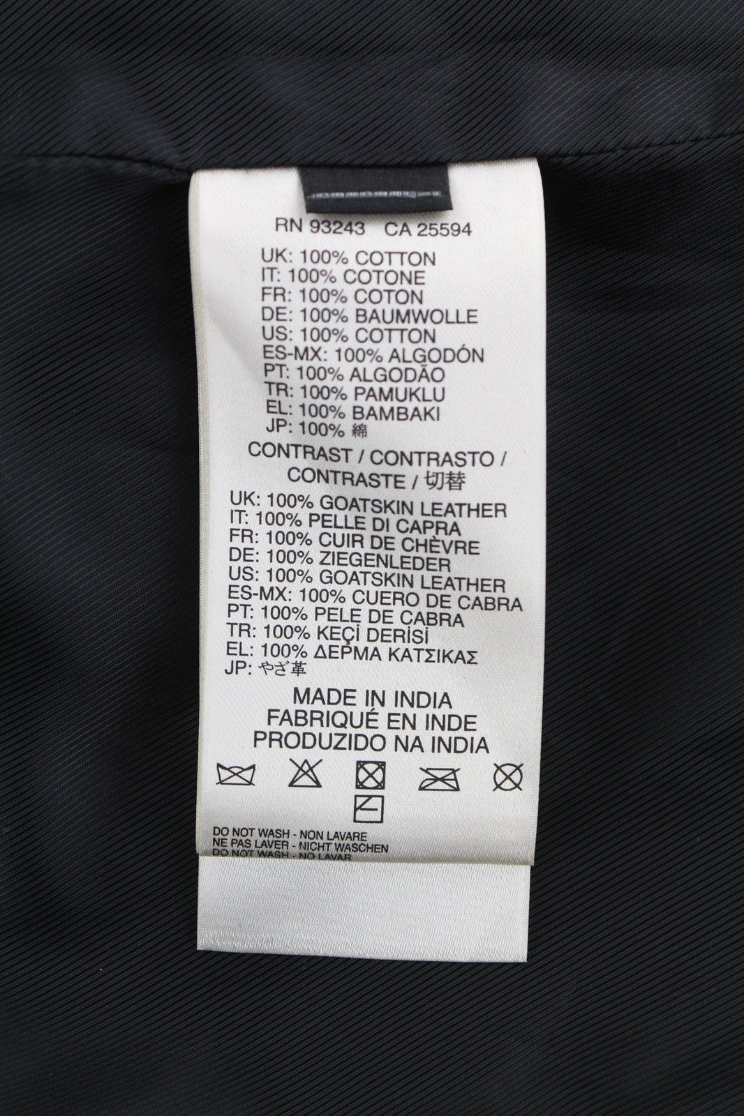 DIESEL L-Dada-A Womens Jacket S Black Washed Goat Leather Asymmetric RRP€410