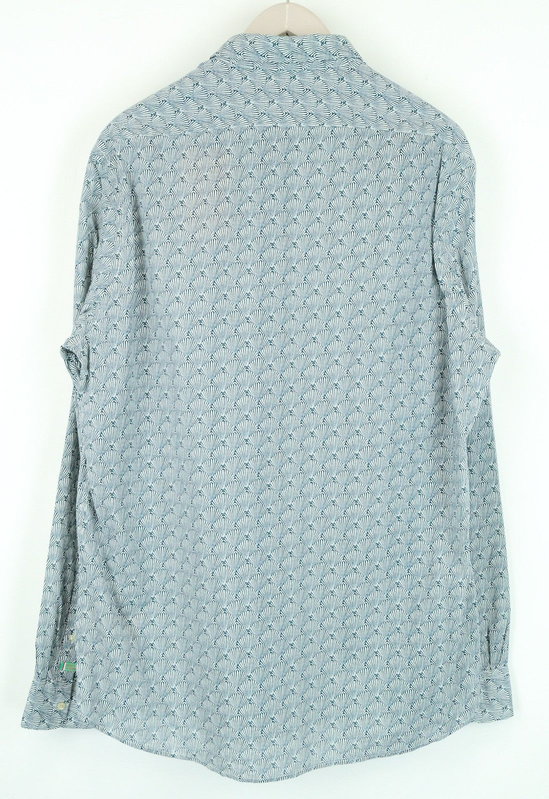 SCOTCH & SODA Ams Couture Mens Shirt 2XL Navy Cotton Patterned Button-Up