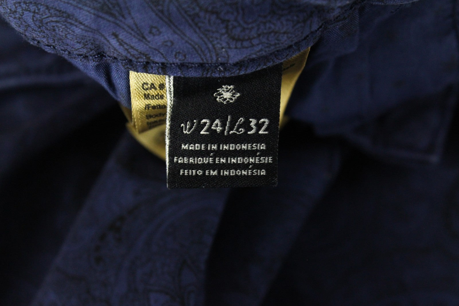 MAISON SCOTCH La Bohemienne Womens Trousers W24/L32 Skinny Patterned Blue