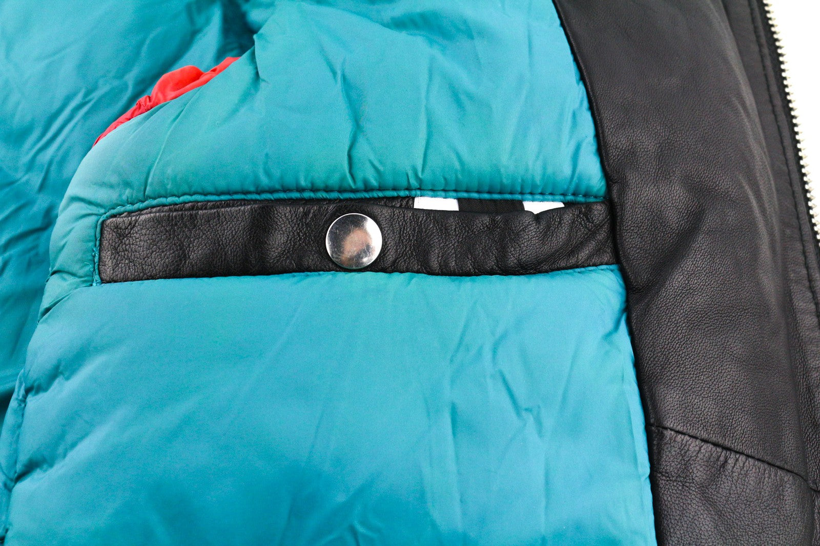 DIESEL L-Winter Mens Jacket M Black Lambskin Leather Padded Band Neck Lined