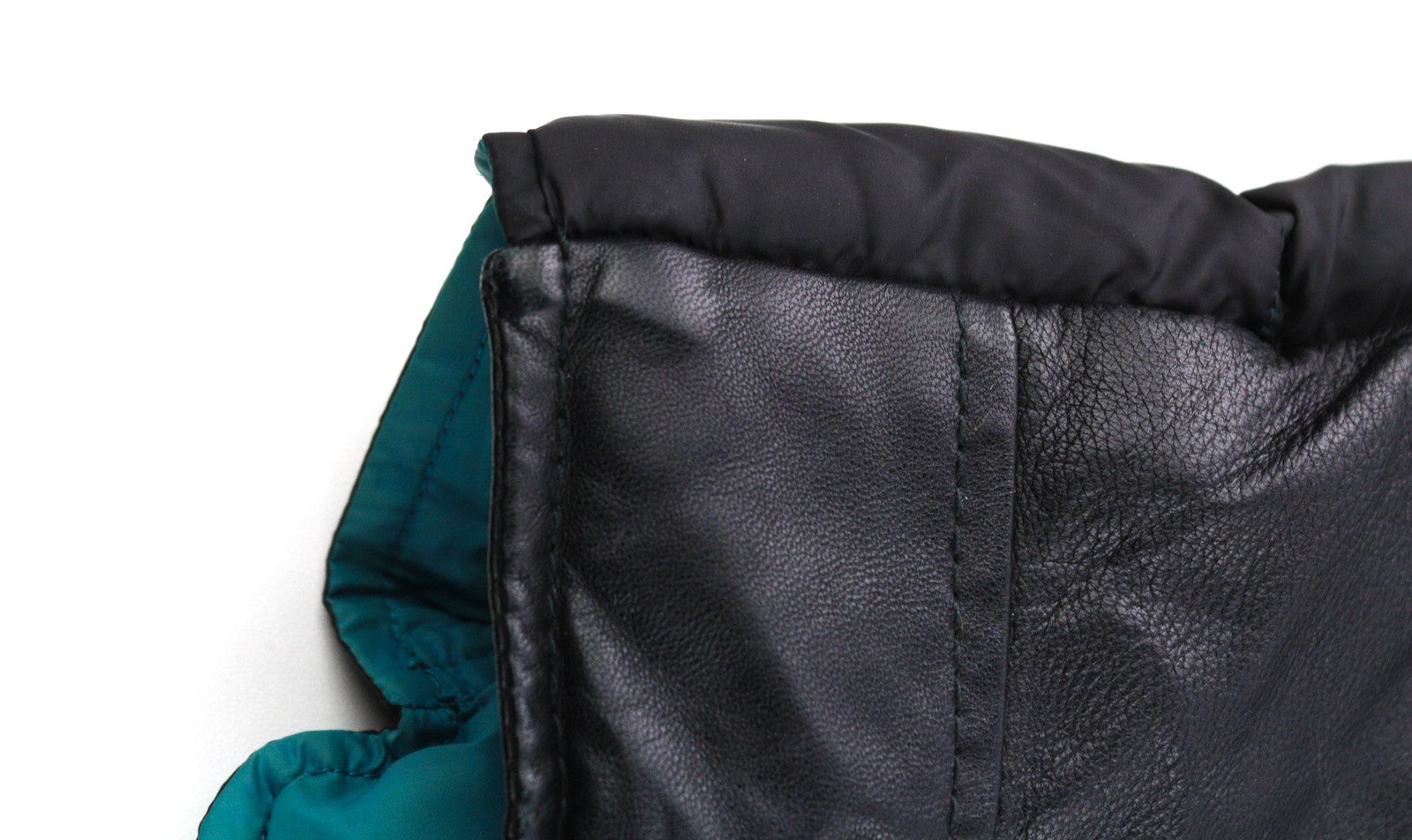 DIESEL L-Winter Mens Jacket M Black Lambskin Leather Padded Band Neck Lined