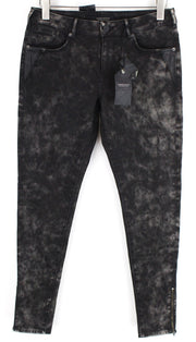 MAISON SCOTCH La Bohemienne Womens Jeans W30 Skinny Cotton Stretchy Grey Washed