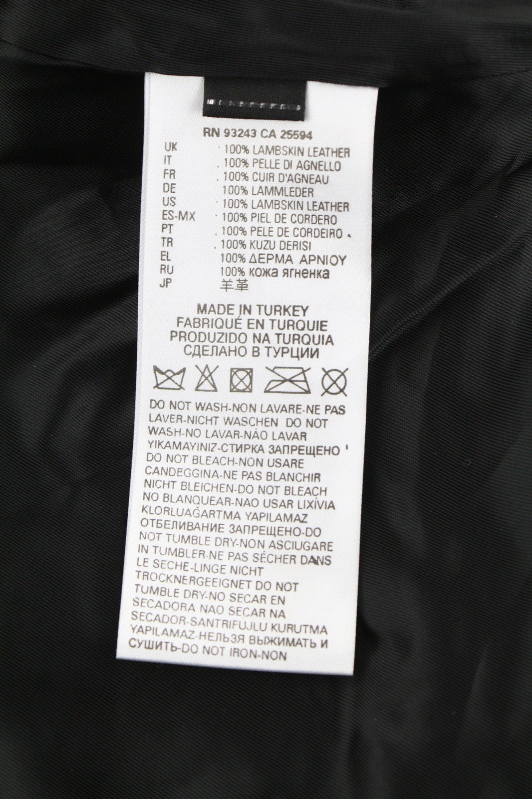 DIESEL R-Sery Womens Jacket XS Lambskin Leather Asymmetrical Zipper Notch Lapel