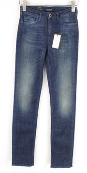 SCOTCH & SODA Supreme Womens Jeans W26/L34 Slim Straight Blue Cotton Stretchy