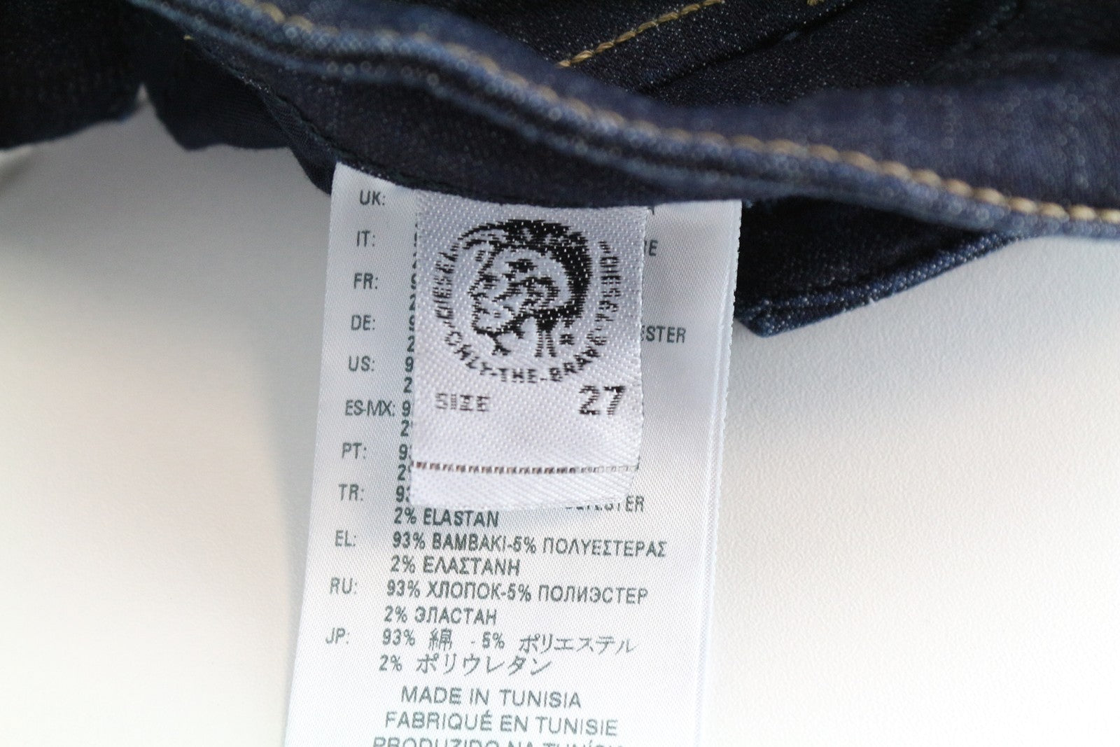 DIESEL Slandy 0813C Women's Jeans W27/L34 Dark Blue Skinny Slim Stretch