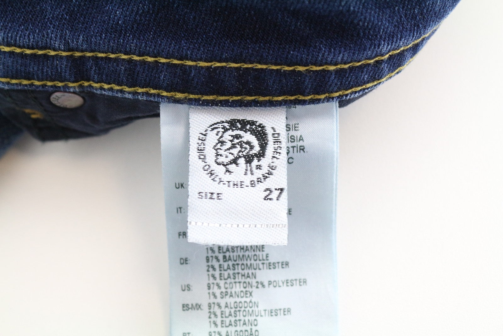 DIESEL Thommer 0870F Men's Jeans W27/L32 Blue Wash Slim Skinny Stretch