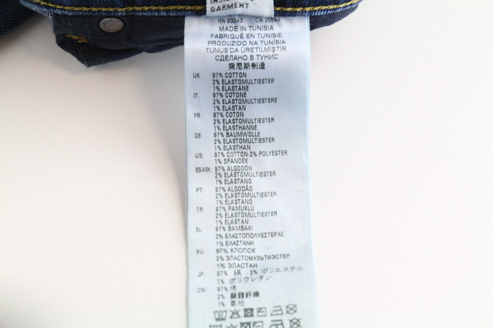 DIESEL Thommer 0870F Men's Jeans W27/L32 Blue Wash Slim Skinny Stretch