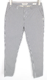 MAISON SCOTCH Women's Trousers ~W32/L31 White Black Stripe Slim Fit