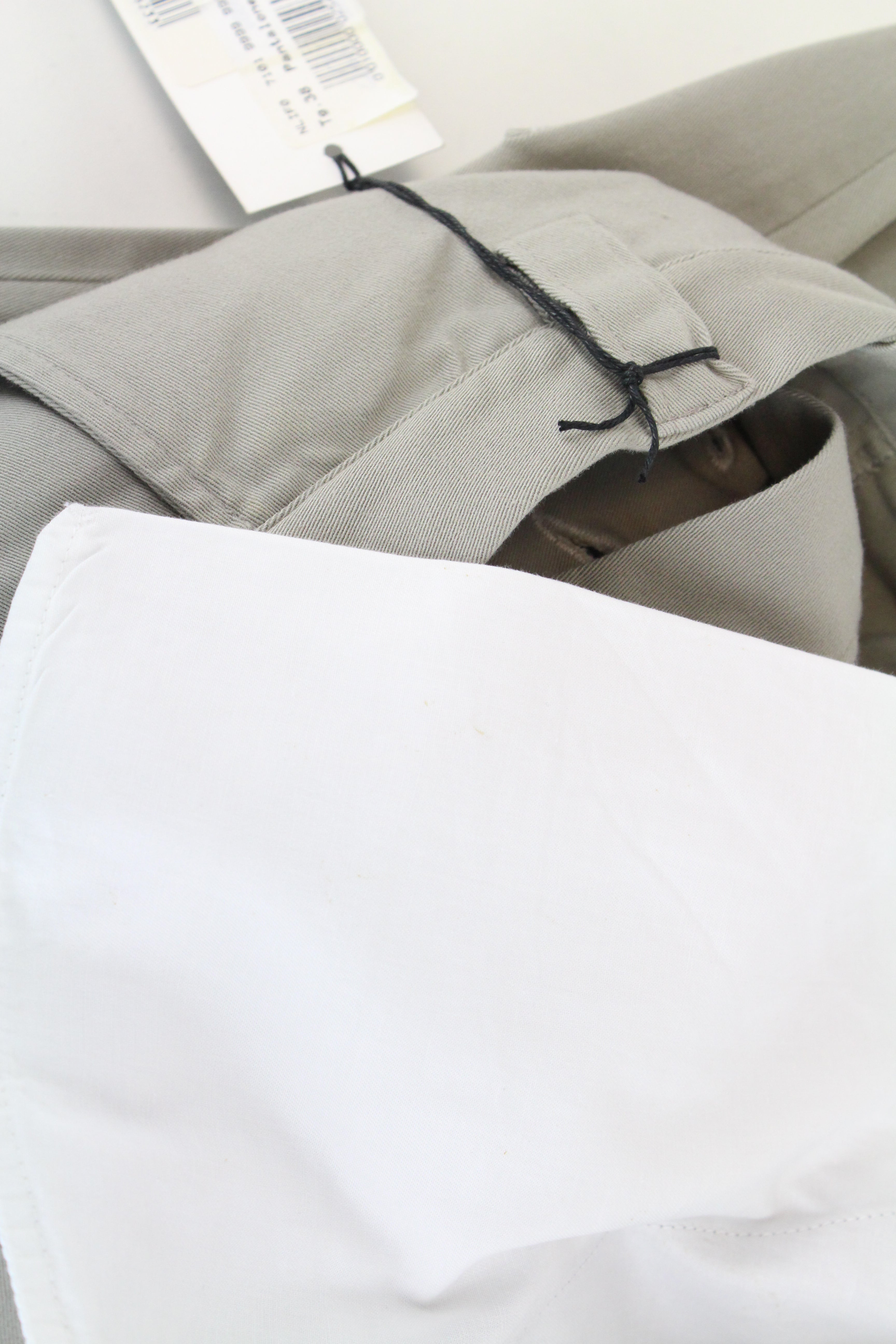 RICHMOND Men's Trousers 48 Grey Multi Pocket Cotton Stretch Casual Pants