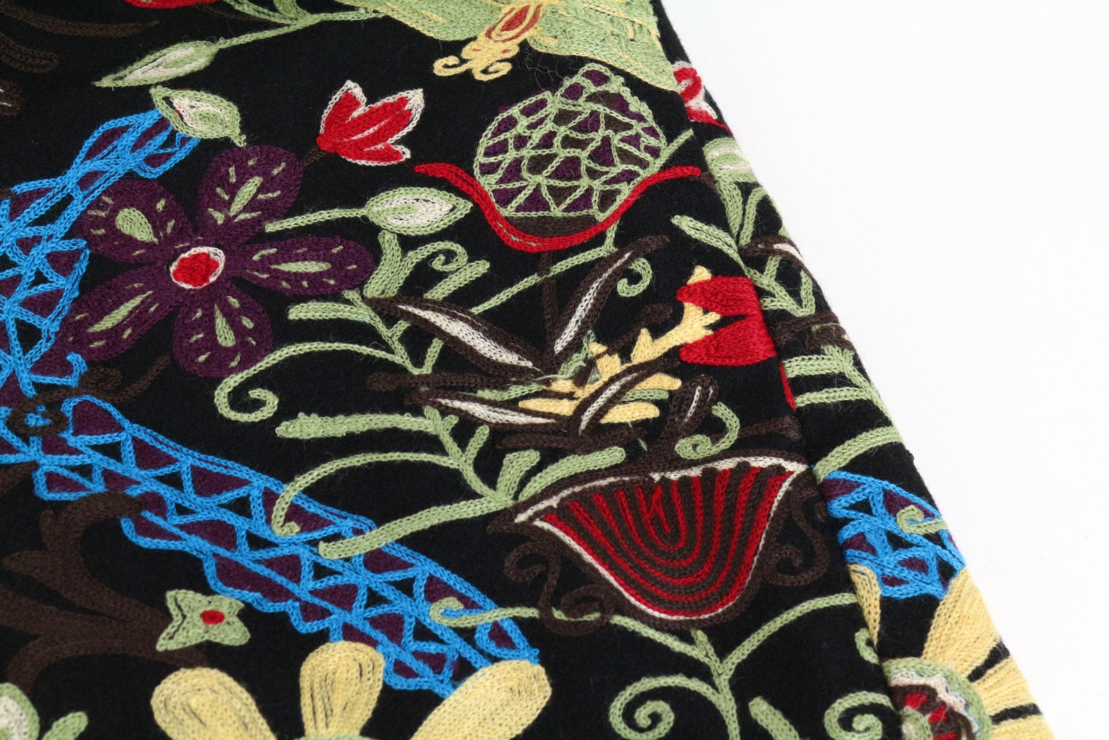 DESIGUAL Diana Women's Coat 40 Black Embroidered Single-Breasted Collar