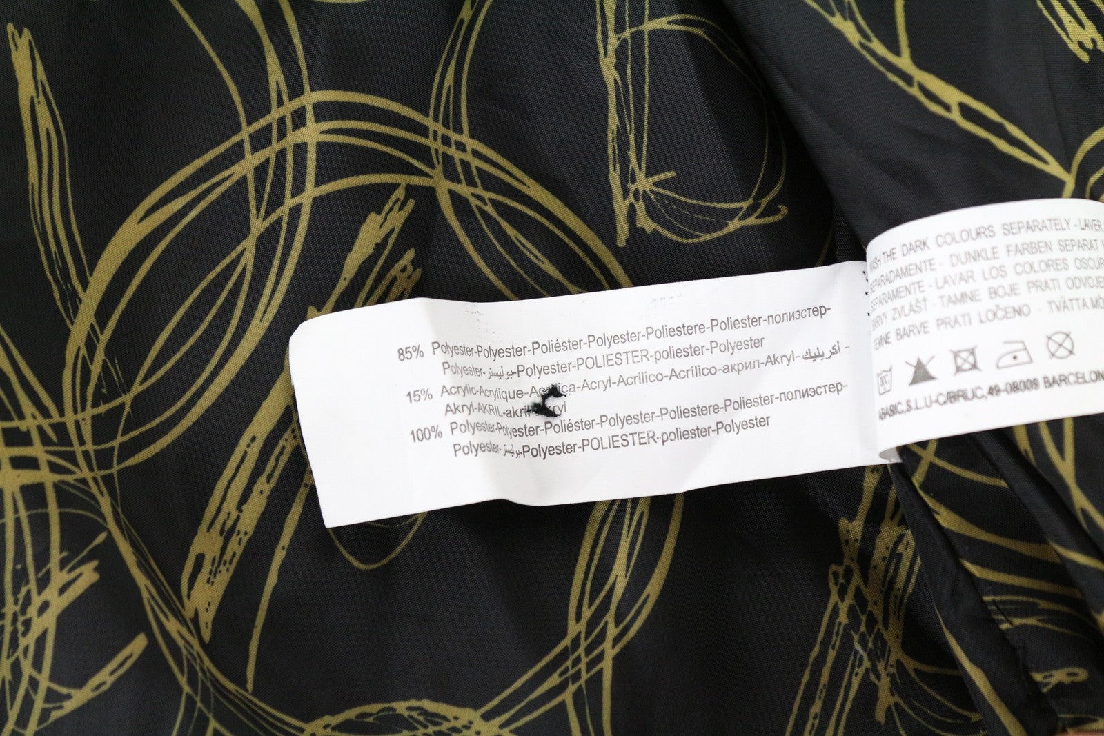 DESIGUAL Diana Women's Coat 40 Black Embroidered Single-Breasted Collar