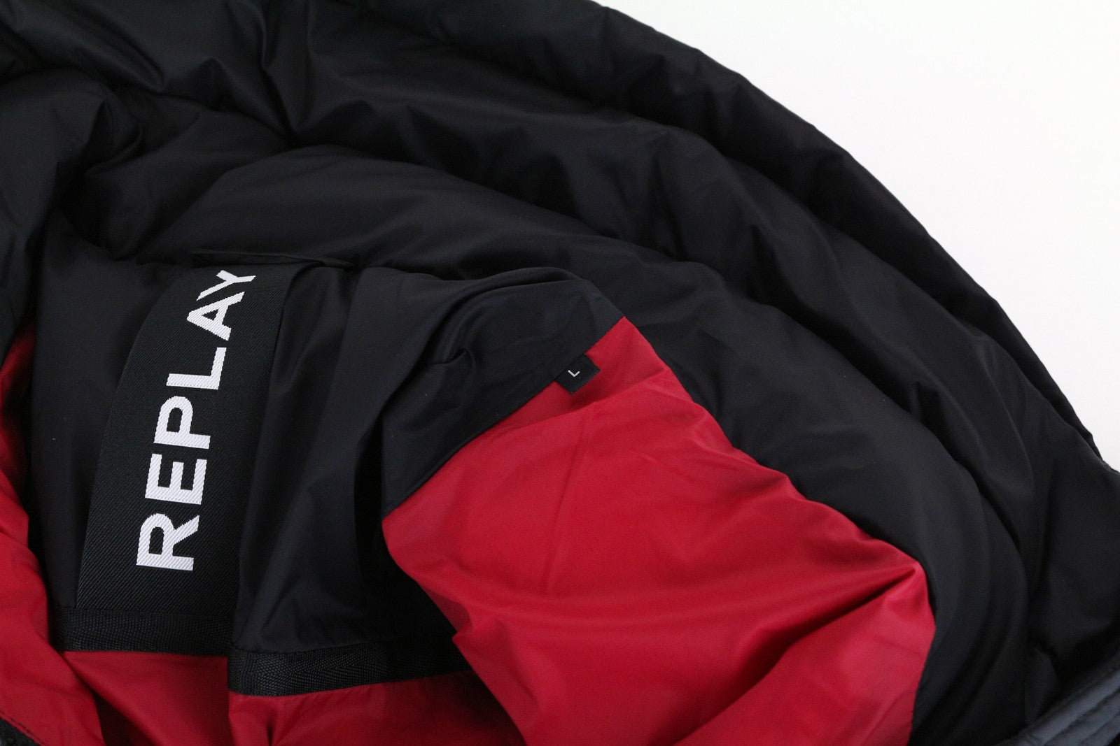 REPLAY Women's Jacket L Black Quilted Lined Long Sleeve RRP€229