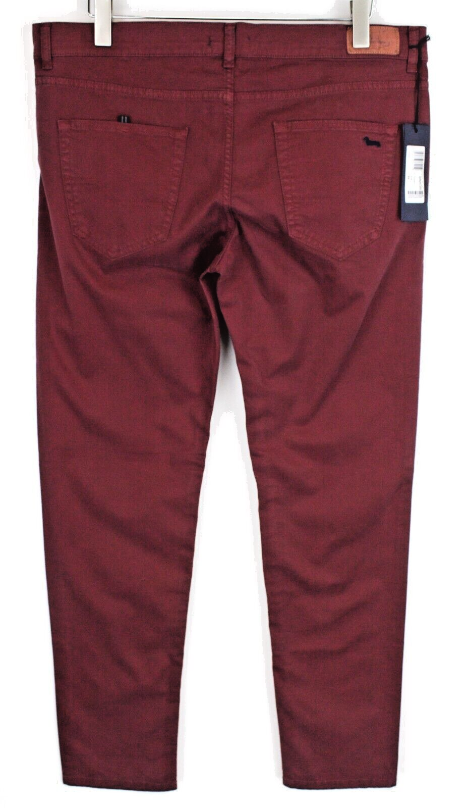 HARMONT & BLAINE Mens Red Cotton Stretchy Pants 54 Slim Jean Zip Style