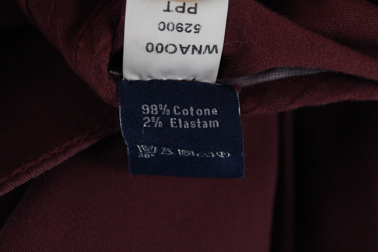 HARMONT & BLAINE Mens Red Cotton Stretchy Pants 54 Slim Jean Zip Style