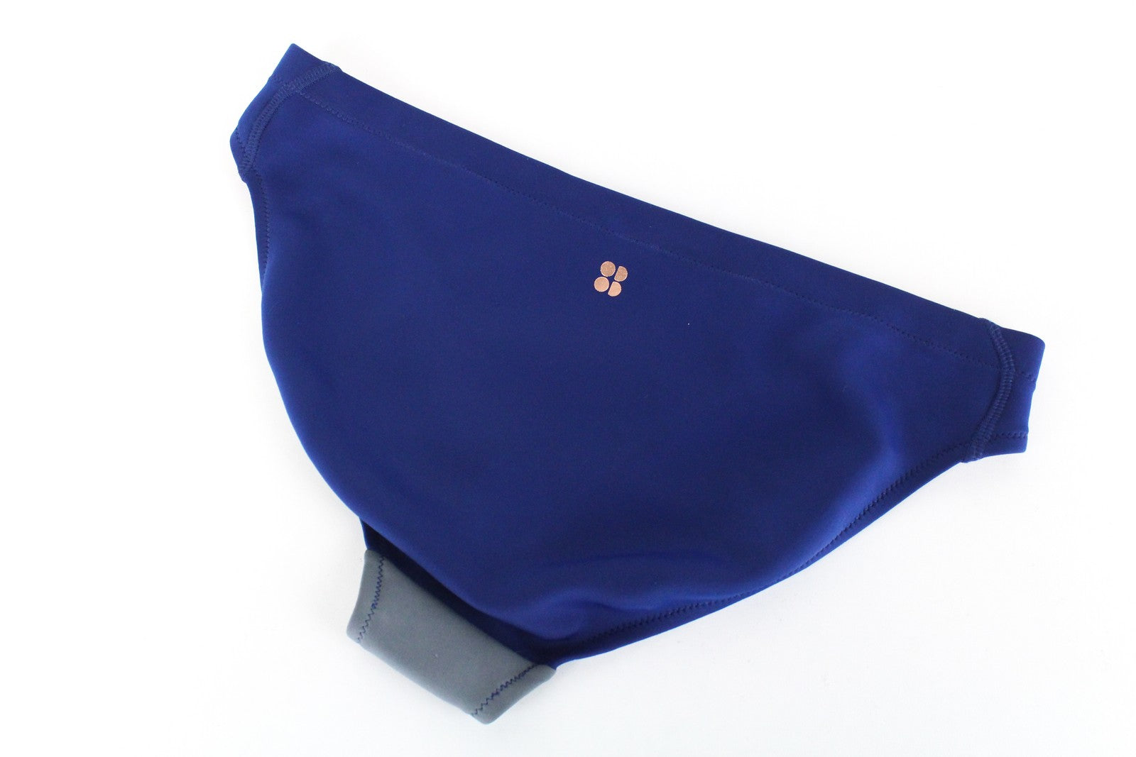 SWEATY BETTY Women's Swimwear ~M Blue Grey Logo Bikini Bottom Beach Fit