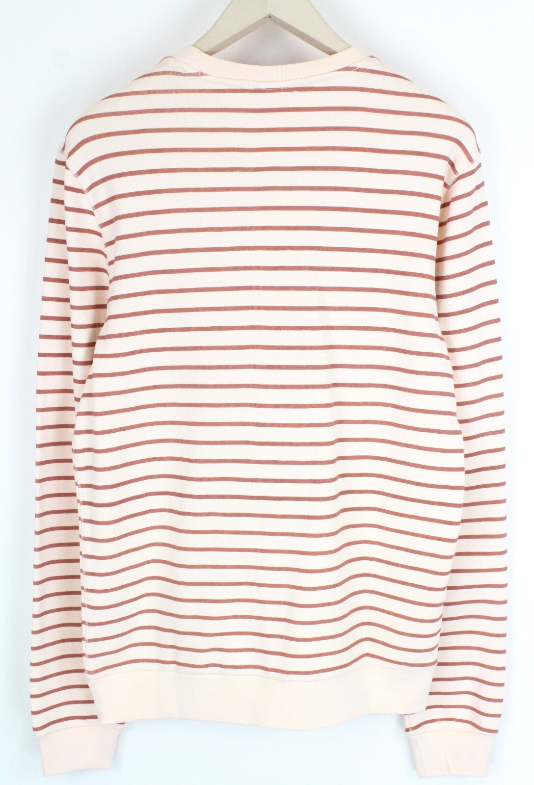 SCOTCH & SODA Mens Pink Striped Sweatshirt M Long Sleeve Cotton Casual