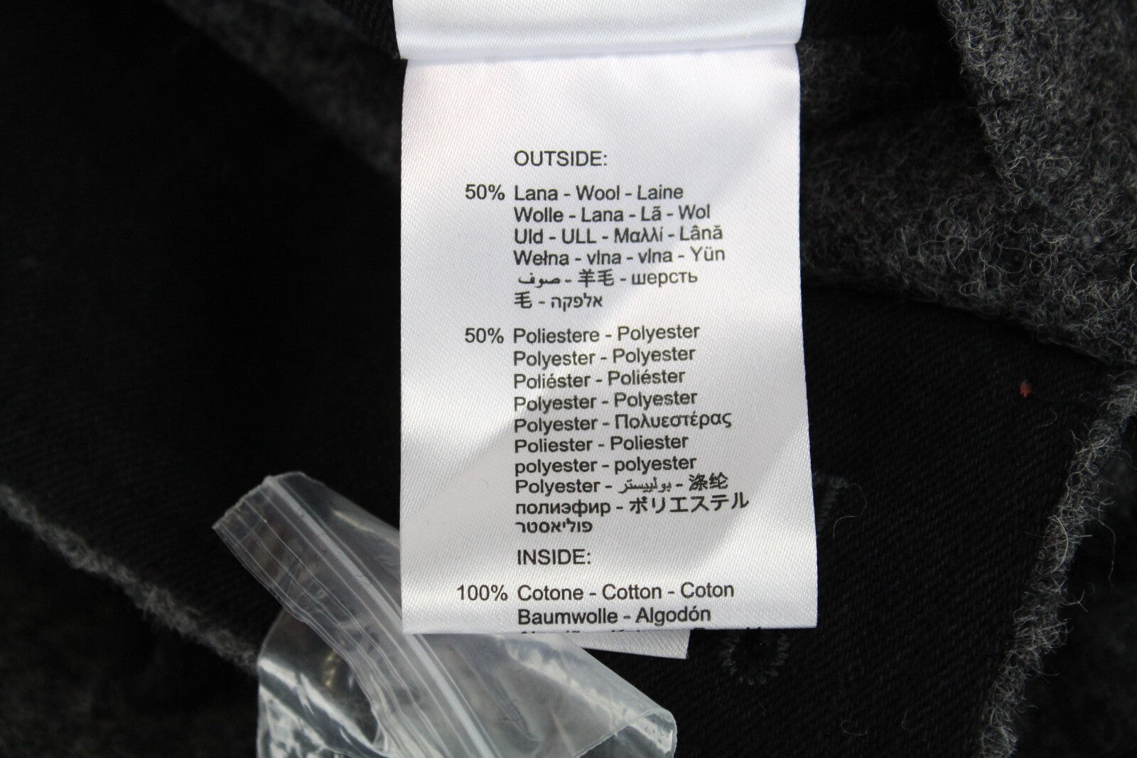 REPLAY Mens Grey Wool Blend Coat M Hooded  Lined Long Sleeve