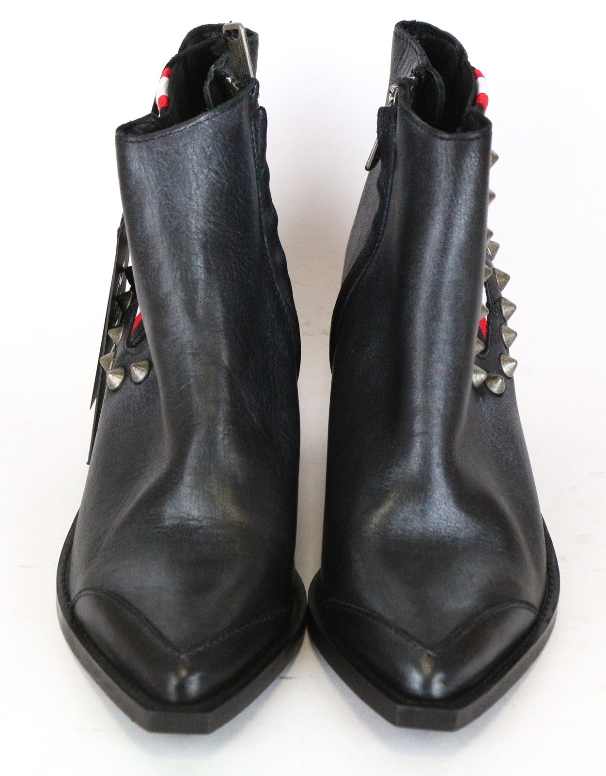 REPLAY Women's Shoes EU36 Black Studded Pointed Ankle Heels Boots RRP€230