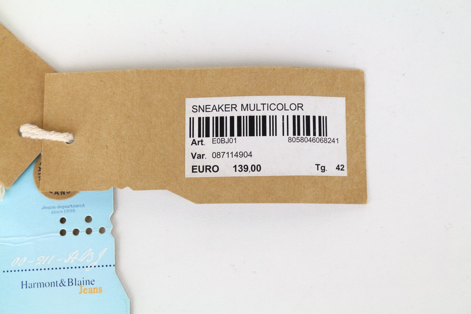 HARMONT & BLAINE Men's Trainers EU42 Grey Green Reflective Low Sneakers