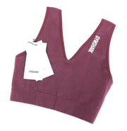 GYMSHARK Power Down Women's Sport Bra XS Purple Stretch Sleeveless Fit