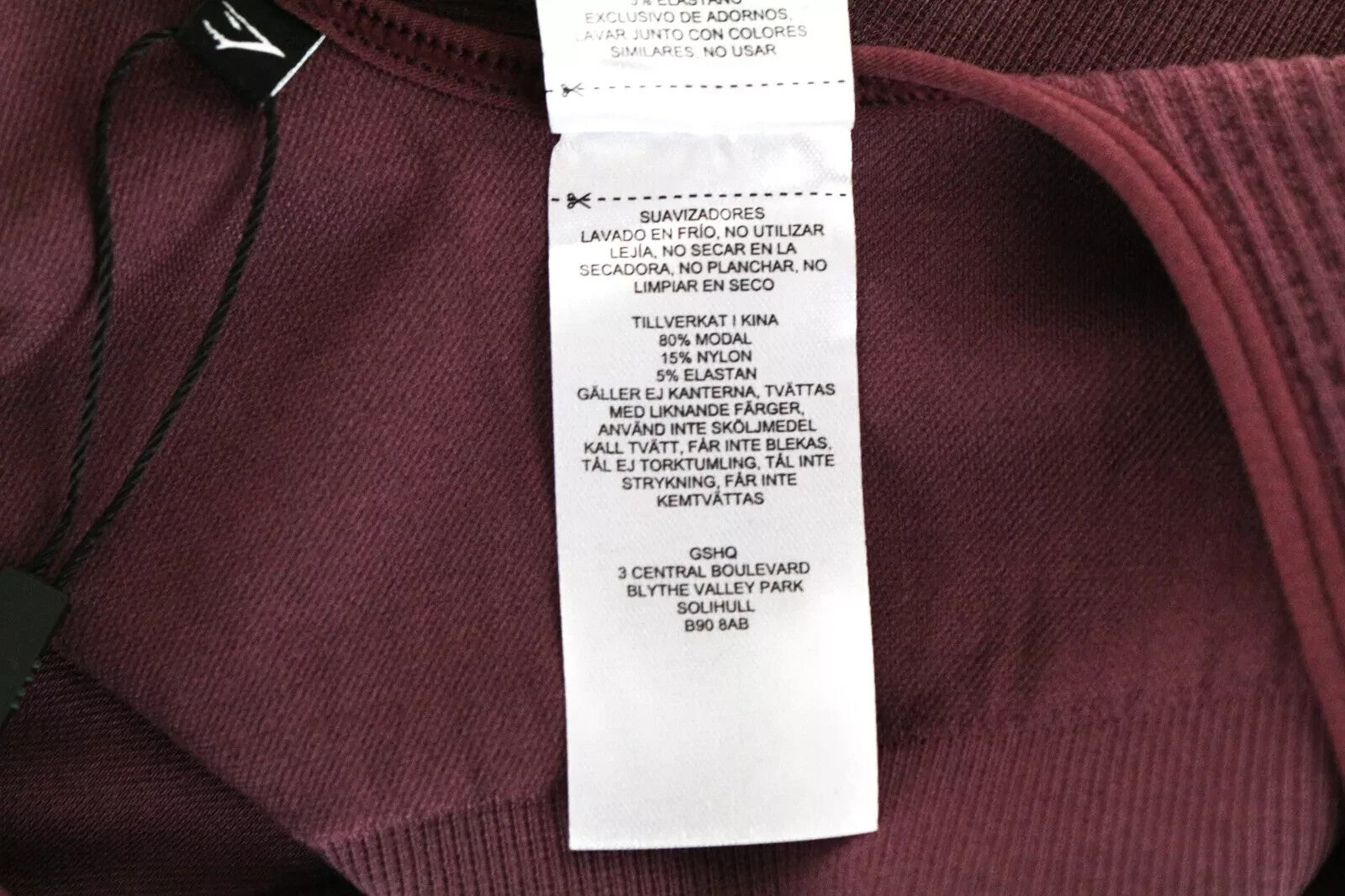 GYMSHARK Power Down Women's Sport Bra XS Purple Stretch Sleeveless Fit