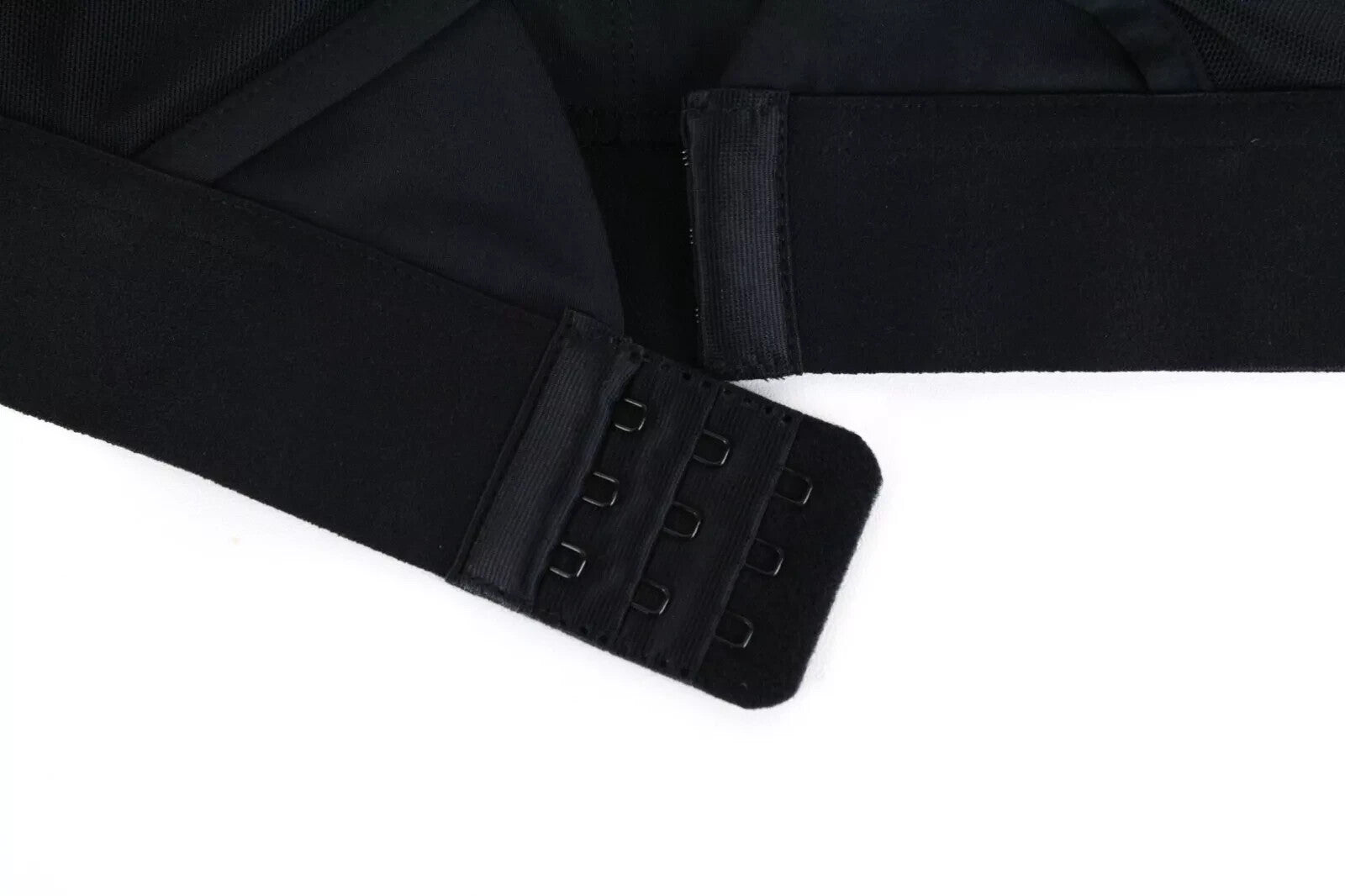 GYMSHARK Women's Sport Bra XS Black Mesh Layered Stretch Gym Activewear