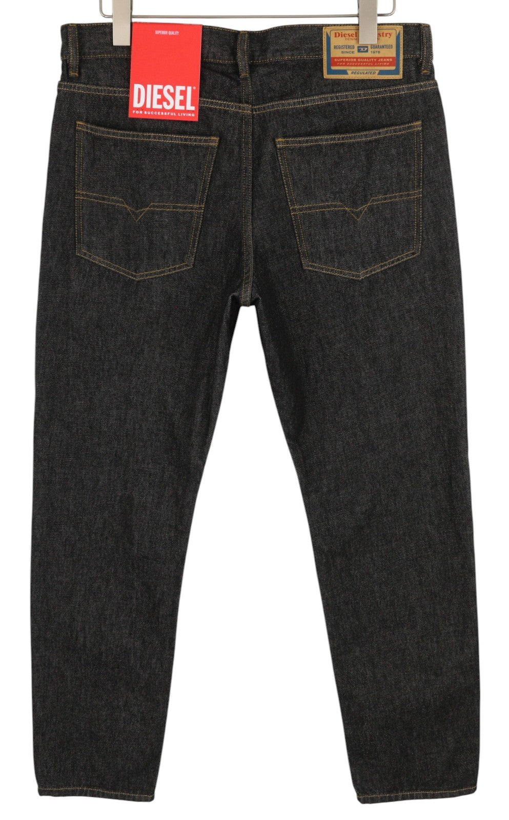 DIESEL 1995 Z9C34 Men Jeans W34/L30 Slim  Straight Leg Button Dark RRP€185