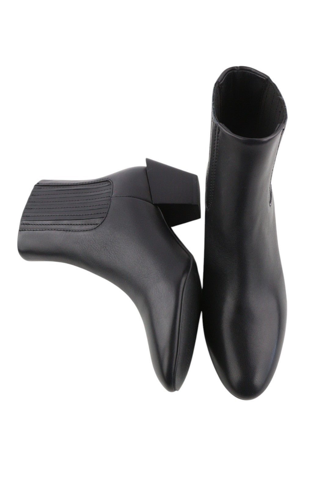 DIESEL D-Texanne CH Women Boots EU38 Black Leather Almond Ankle Top RRP290