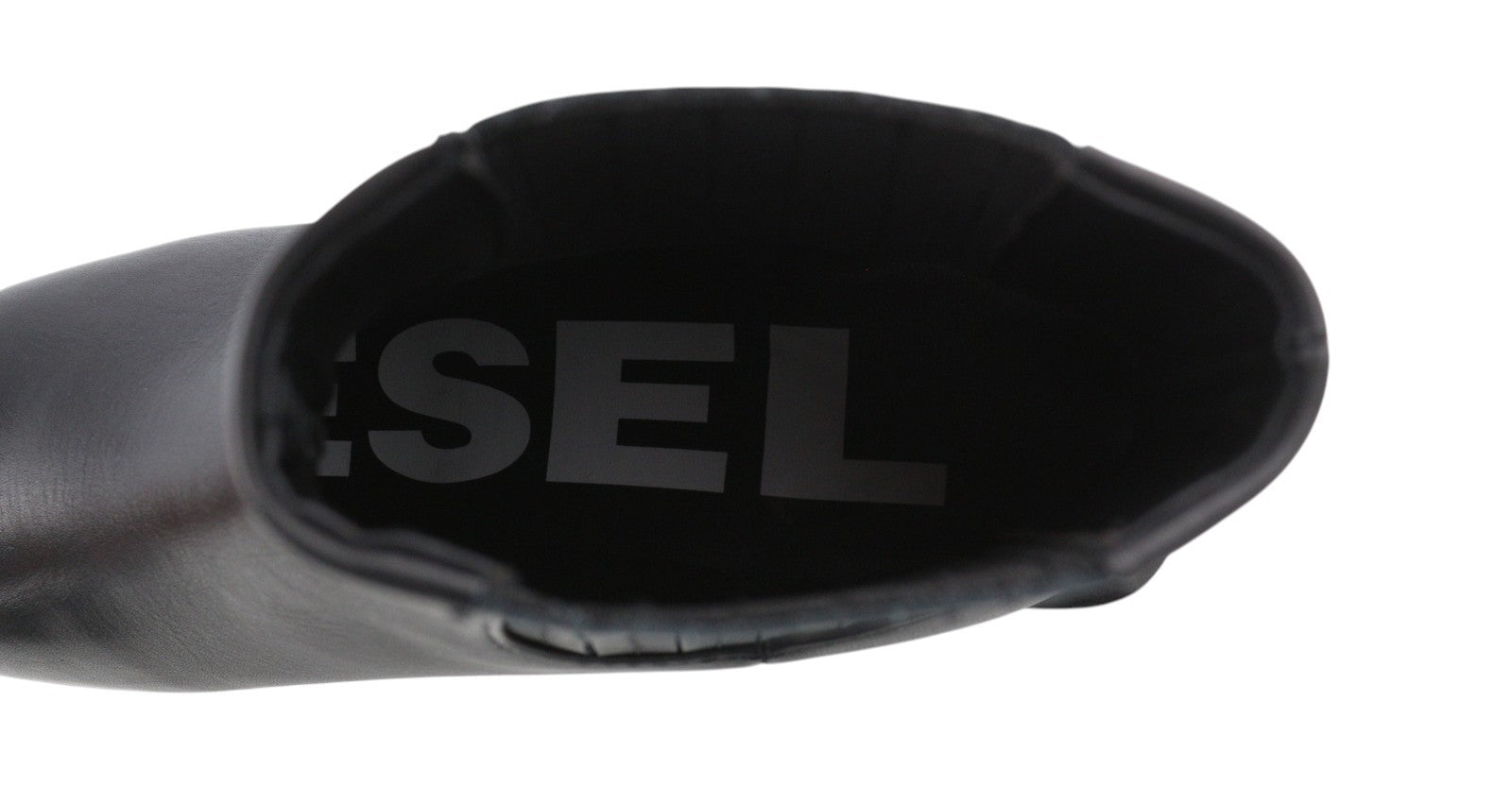 DIESEL D-Texanne CH Women Boots EU38 Black Leather Almond Ankle Top RRP290