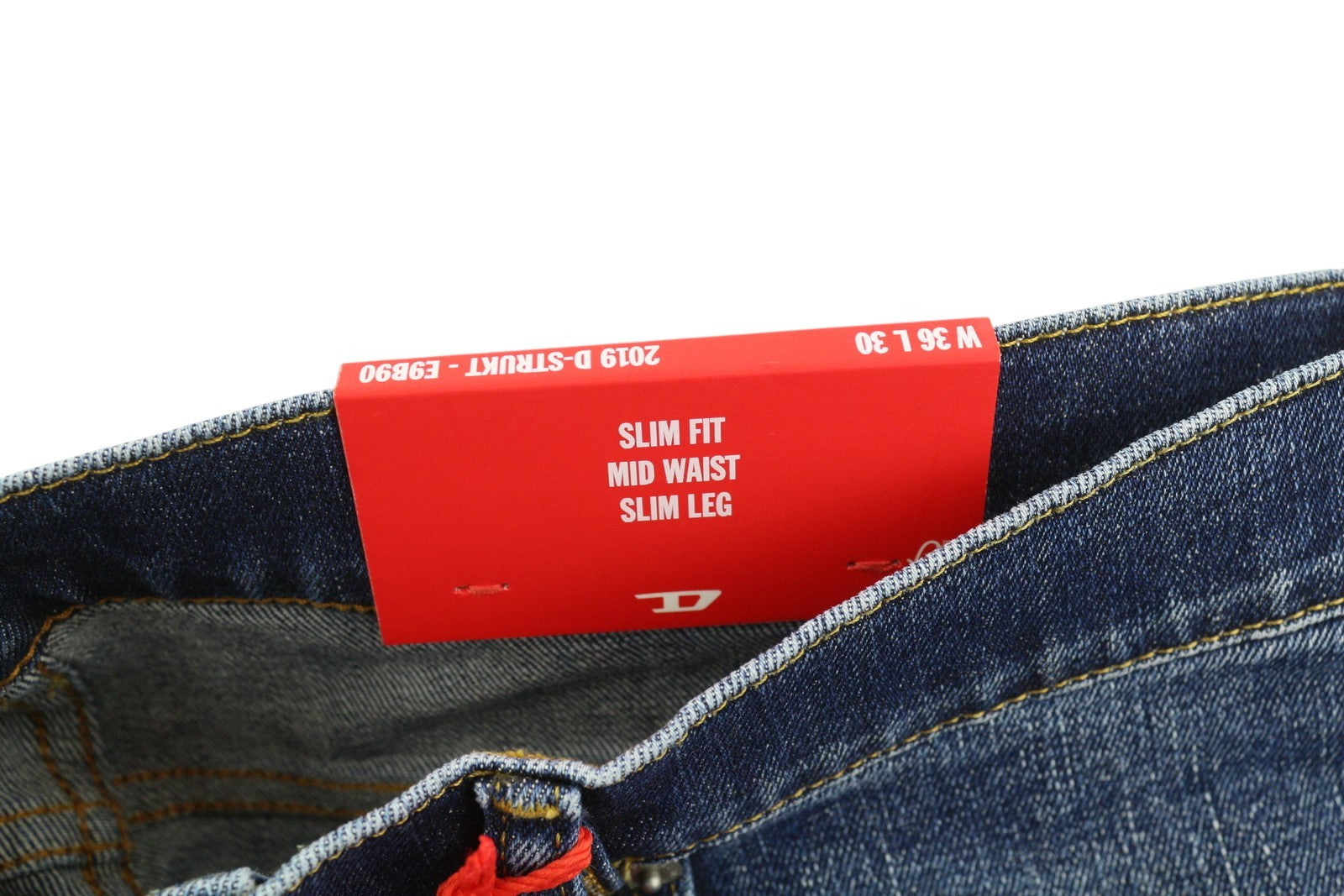 DIESEL 2019 D-Strukt E9B90 Men Jeans W36/L30 Slim  Distress Fade Effect RRP€250