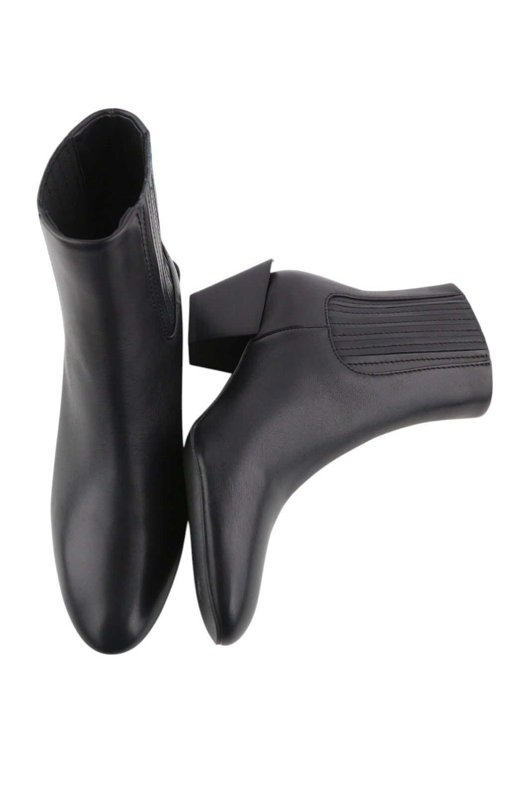 DIESEL D-Texanne CH Women Boots EU40 Black Leather Almond Ankle Top RRP€290