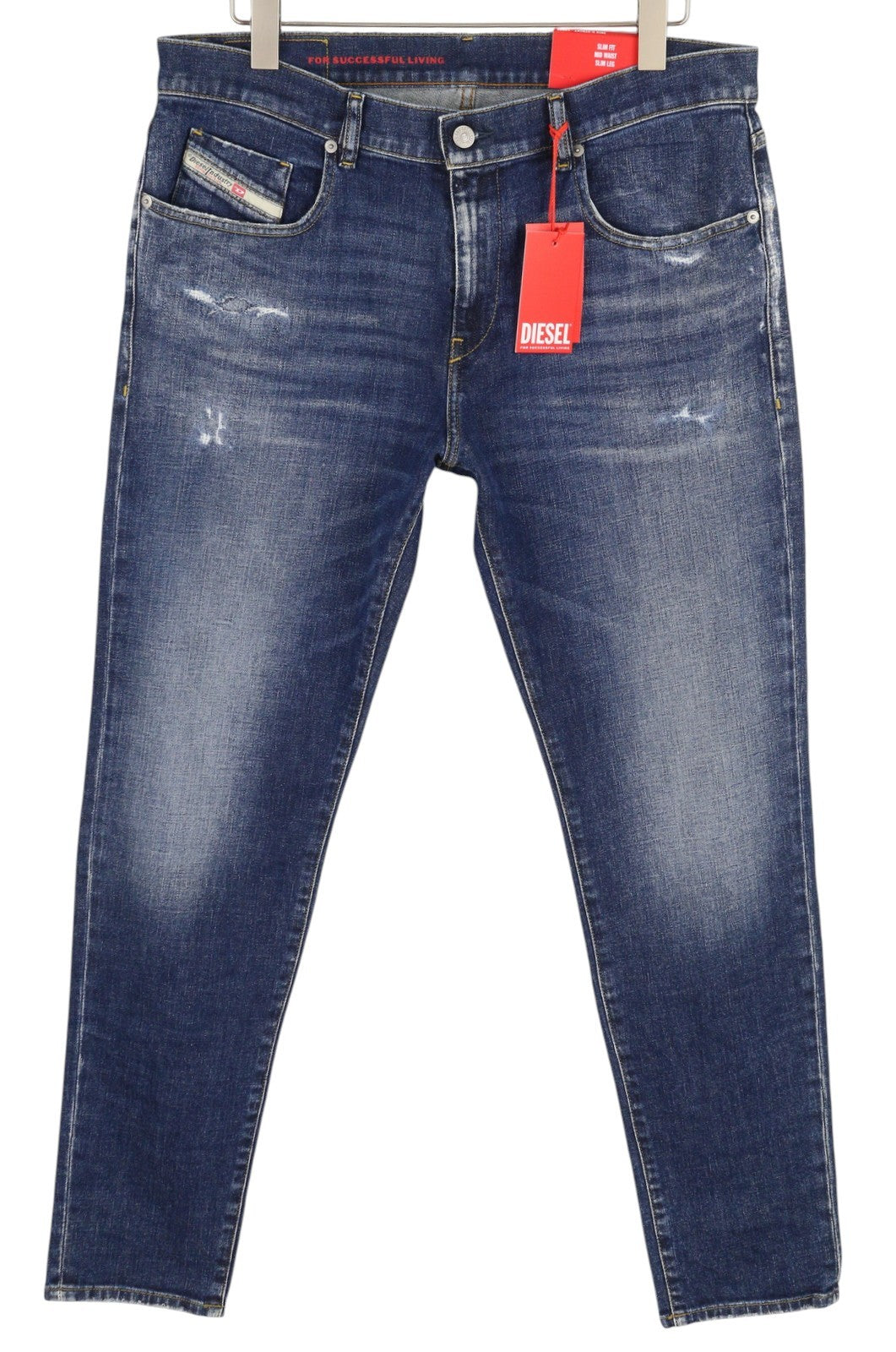 DIESEL 2019 D-Strukt E9B90 Men Jeans W36/L32 Slim  Distress Fade Effect RRP€250