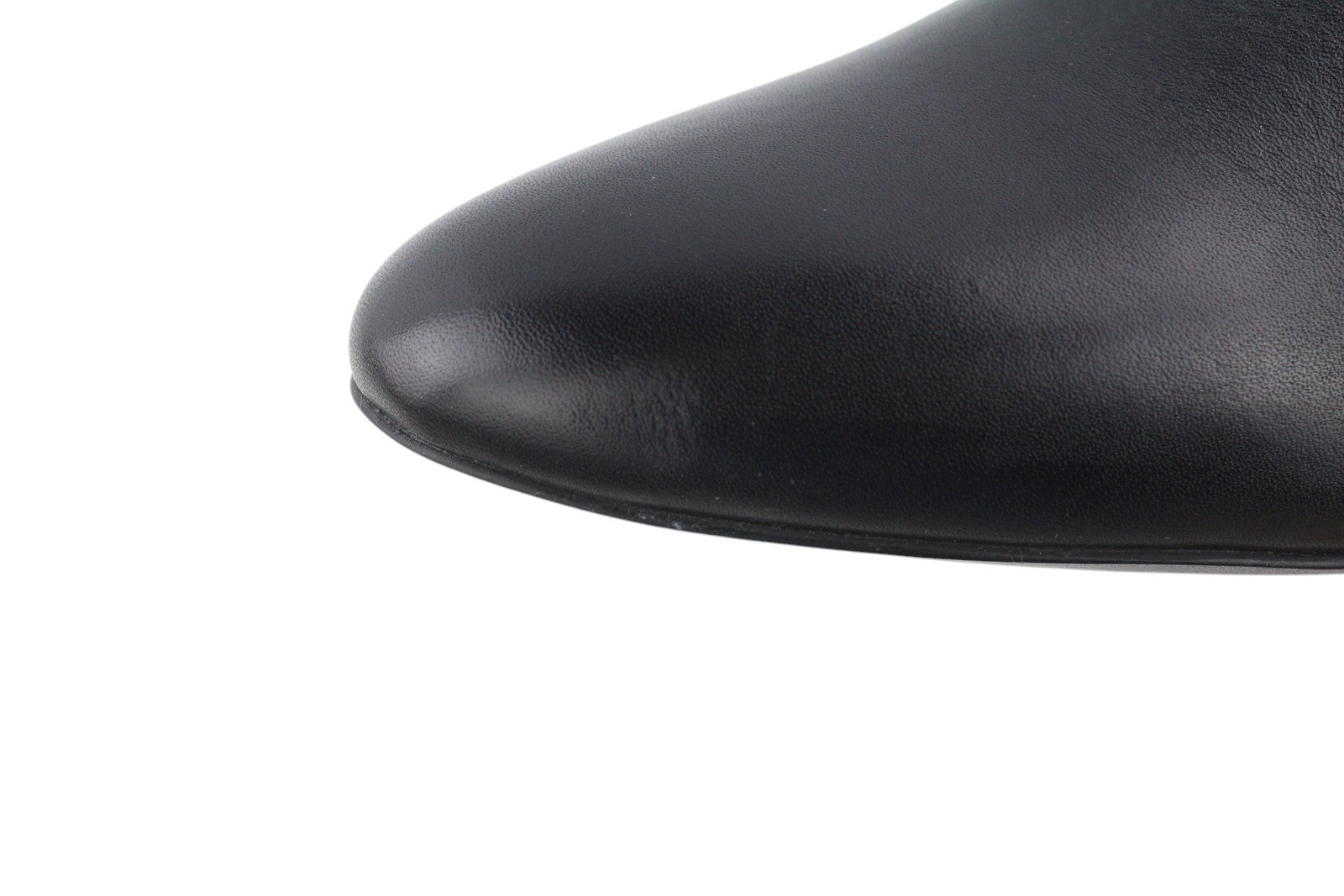 DIESEL D-Texanne CH Women Boots EU38 Black Leather Almond Ankle Top RRP€290 Heel