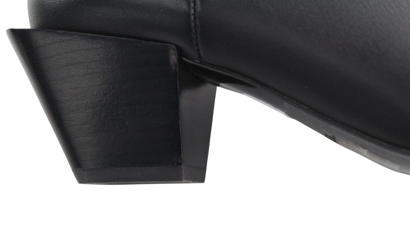 DIESEL D-Texanne CH Women Boots EU38 Black Leather Almond Ankle Top RRP€290 Heel