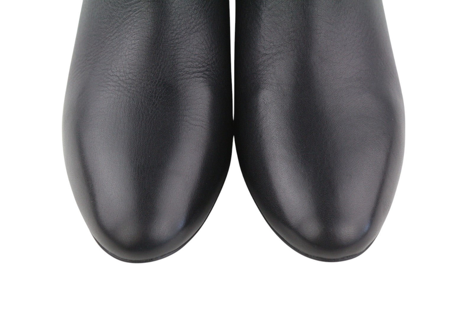 DIESEL D-Texanne CH Women Boots EU38 Black Leather Almond Ankle Top RRP€290 Heel