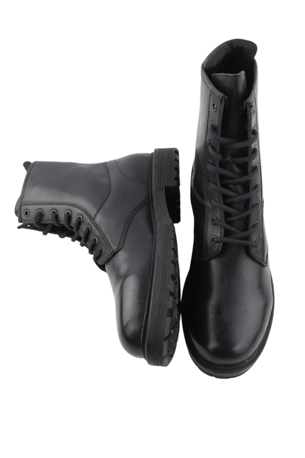 DIESEL D-Alabhama CB Men Boots EU44 Black Leather Lace Up Combat Type RRP€295