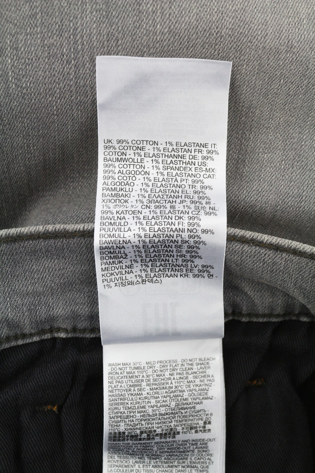 DIESEL Tepphar RB061 Men Jeans W36/L32 Slim  Button Fly Washed Grey RRP€175