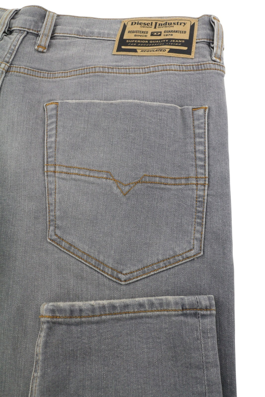 DIESEL Tepphar RB061 Men Jeans W36/L32 Slim  Button Fly Washed Grey RRP€175