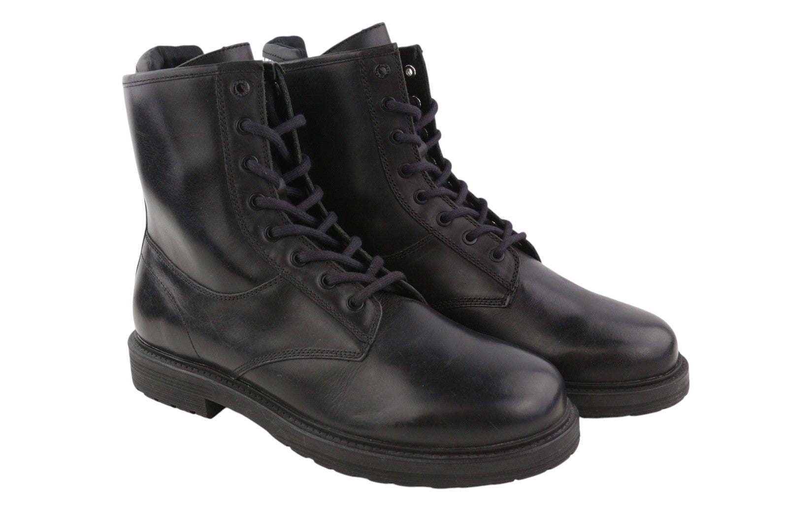 DIESEL D-Alabhama CB Men Boots EU45 Black Leather Lace Up Combat Type RRP€295
