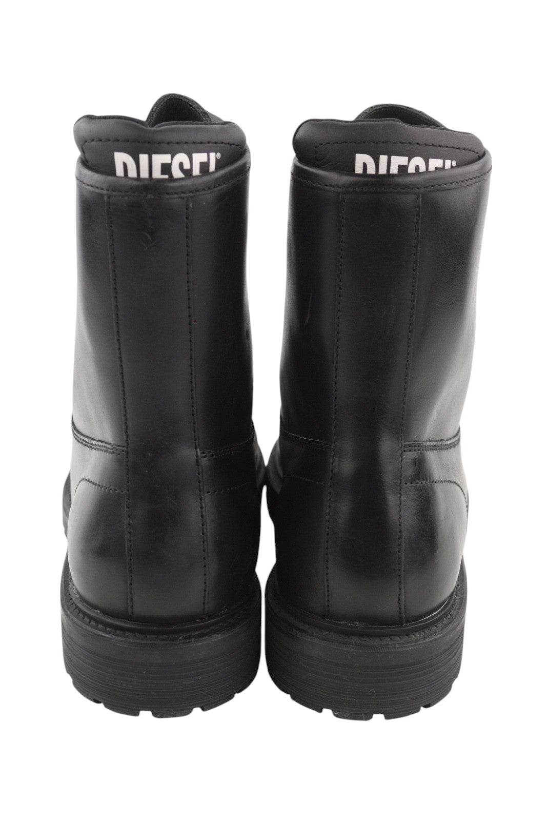 DIESEL D-Alabhama CB Men Boots EU45 Black Leather Lace Up Combat Type RRP€295