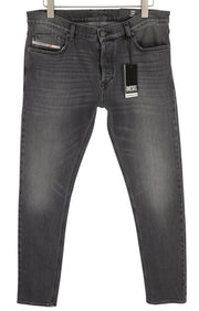 DIESEL Tepphar-X R975F Men Jeans W36/L32 Skinny  Buttoned Washed Grey RRP€175