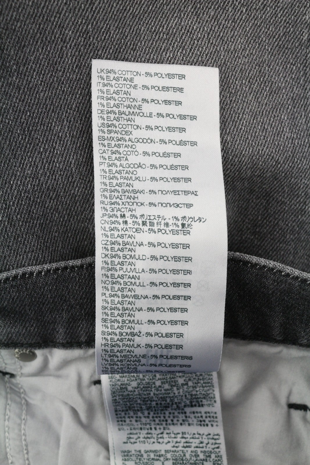 DIESEL Tepphar-X R975F Men Jeans W36/L32 Skinny  Buttoned Washed Grey RRP€175