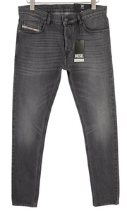 DIESEL Tepphar-X R975F Men Jeans W33/L32 Skinny  Buttoned Washed Grey RRP€175