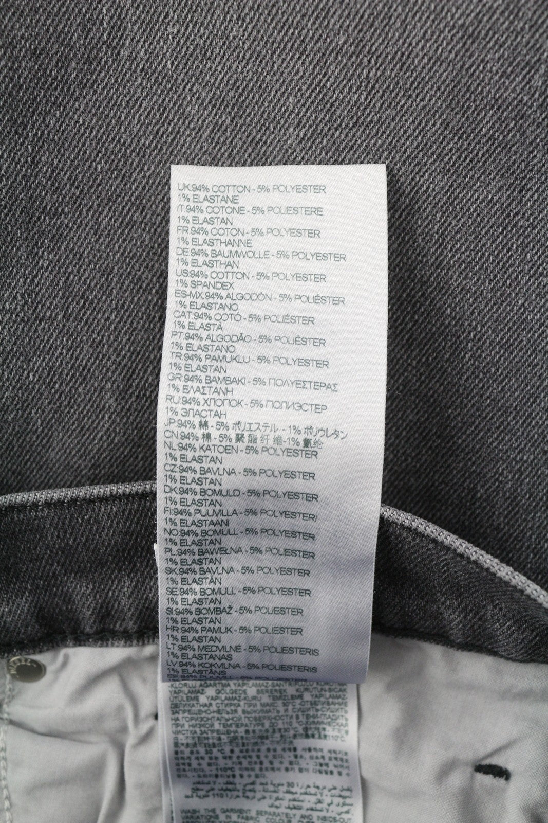 DIESEL Tepphar-X R975F Men Jeans W33/L32 Skinny  Buttoned Washed Grey RRP€175